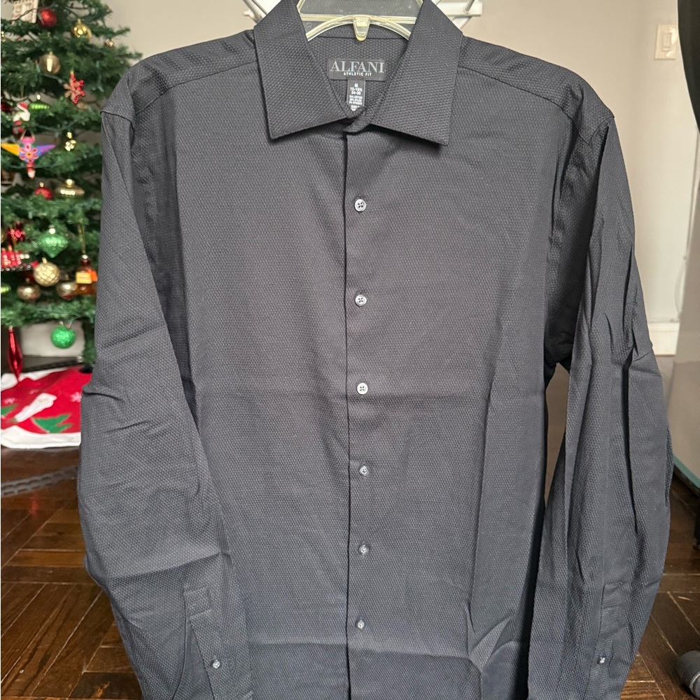 Alfani Men's Charcoal Dress Shirt